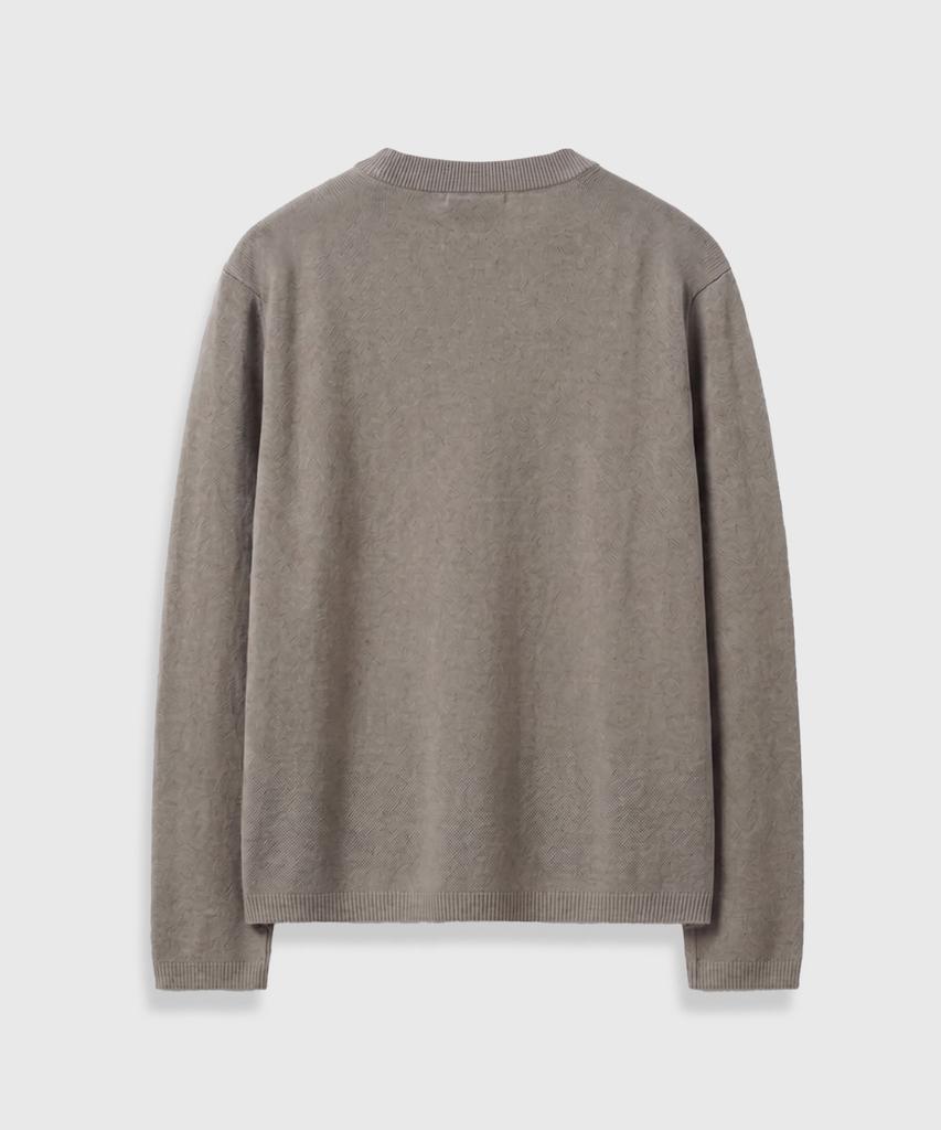 LMOOD Dutch Semi-Over Knit Mocha Beige