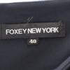 FOXEY NEW YORK Made In Japan Midi Length Wrap Skirt 40 Dark Blue Women Used