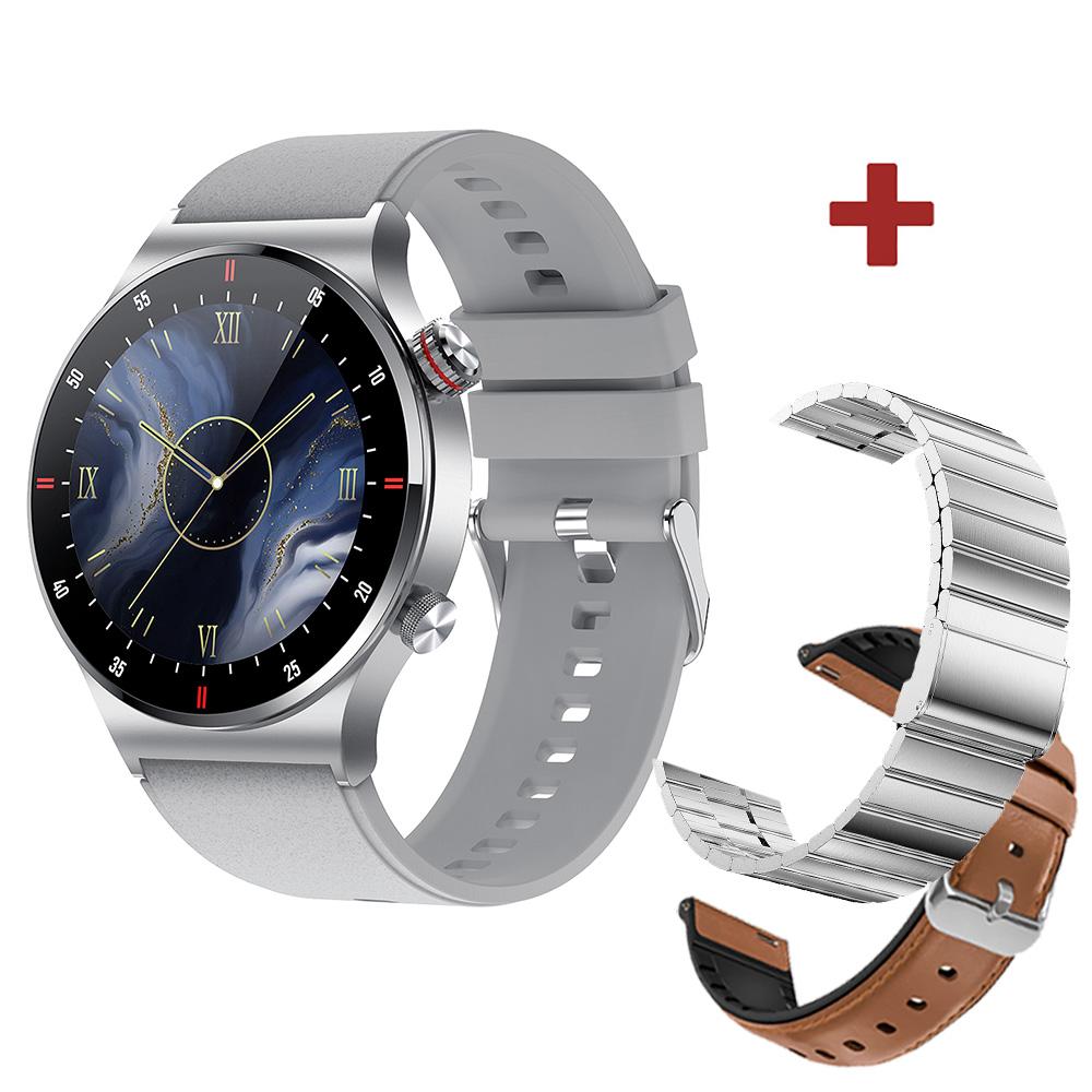 Nfc Blue Tooth Call Smartwatch Men Ecg Ppg Blood Pressure Monitor Sports Fitness Business Smart Watch Ips Qw33 для Ios Android