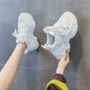 Модные женские кроссовки на массивной платформе, женская модная спортивная обувь, розово-белые спортивные кроссовки, теннисные, женские, элегантные, на шнуровке, zapatillas