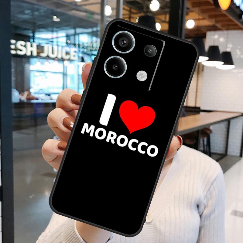 Чехол-карта с флагом Марокко для Xiaomi Redmi Note 15 Pro Plus 10 11 12 13 14 Pro Redmi 15 15C 10C 12C 13C 14C