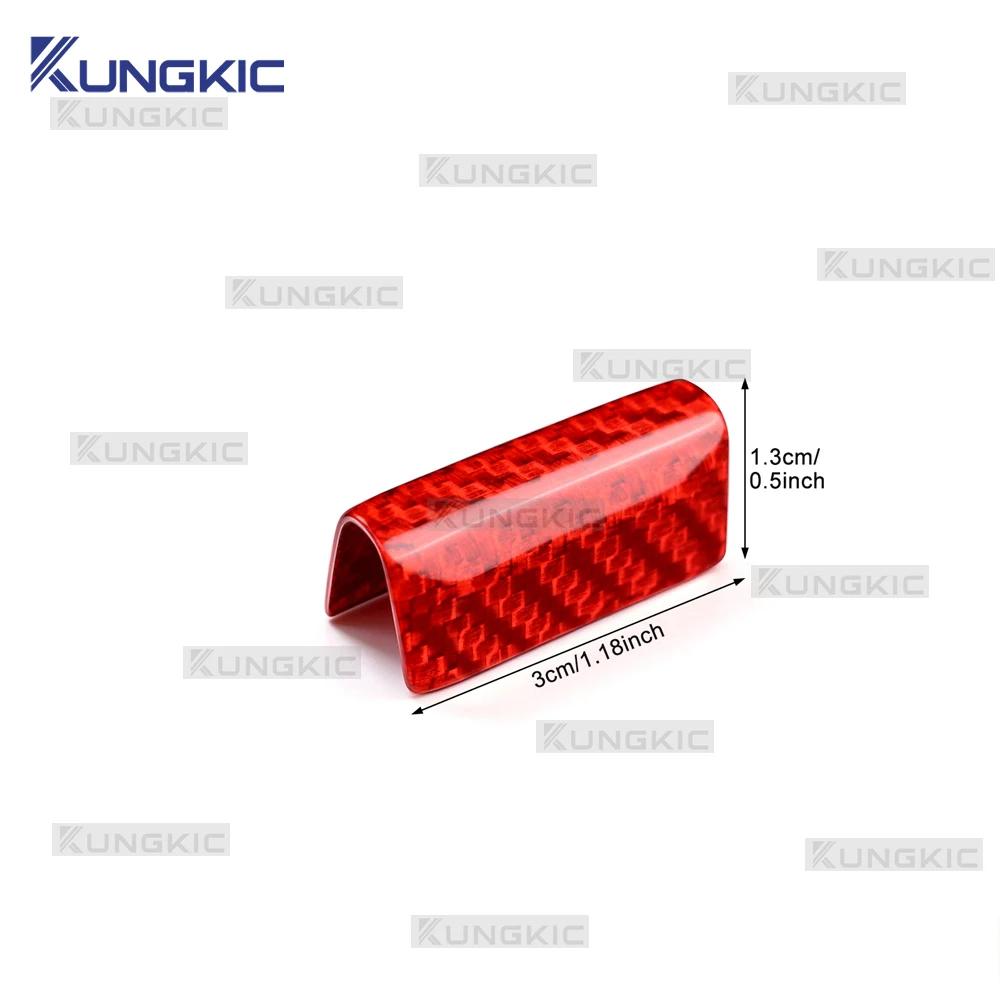 Gear Shift Knob Sticker For Peugeot 208 2008 3008 308 Citroen C3 C4 C5 Opel Corsa Astra Mokka 2021-2026 Real Dry Carbon Fiber