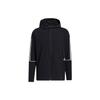 Sports Zip-Up Hooded Jacket Men Outerwear Black GL4799