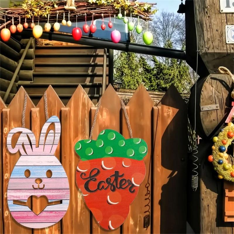 Подвесная табличка Счастливой Пасхи, приветственная табличка для крыльца, для двери, настенный подвесной декор, подвеска для приветствий, праздничное украшение