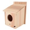 Wooden Bird House Outside Outdoor with Standing Pole for Breeding Pendant Decoration