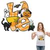 Holiday Gift Stickers Patch Hoodies Heat Press Appliqued Jeans Parches Ropa Diy Clothes Stickers Fabric Patches Halloween Patch