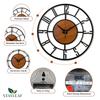 50 Cm / Metal Wall Clock for Living Room Stylish Latest | Fancy Big Size Wall Watch for Hall, Bedroom, Kitchen, Drawing Room