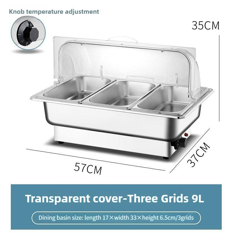 Пищевая мармитница для фуршетов, ресторанная, с регулируемой температурой, большой емкости, электрическая мармитница, набор для фуршета