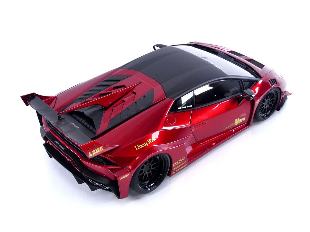 AUTOart AUTOart Liberty Walk Works Lamborghini Huracan GT Hyper Red Completed Product 1/18 LB-Silhouette