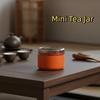 2PCS Tinplate Tea Packaging Cans Acrylic Lid Empty Tea Tin Can Durable Mini Tea Jar  Food Storage