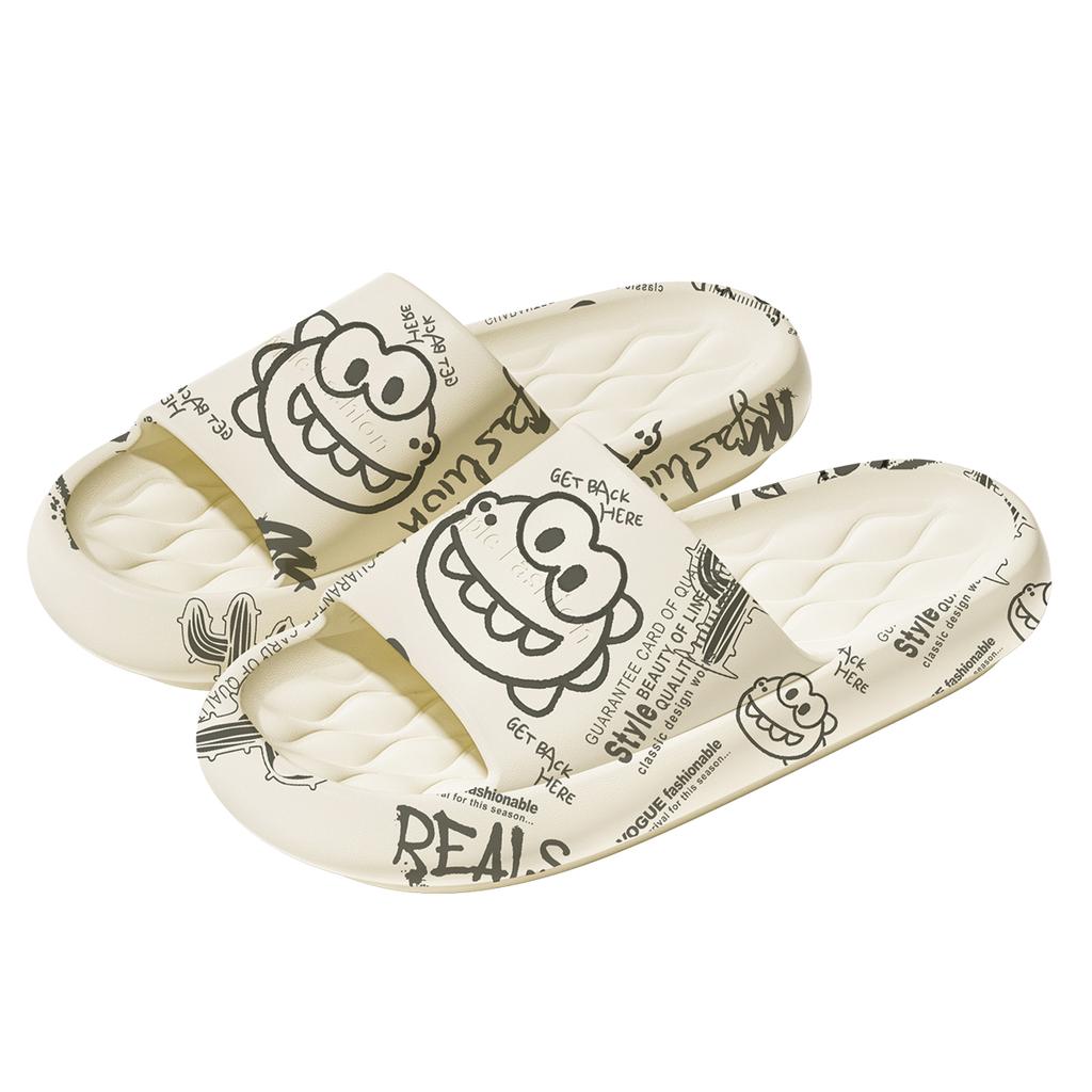 Summer Unisex Slippers Printed Cartoon Indoor Slippers Non-Slip Comfortable Outdoor Slippers