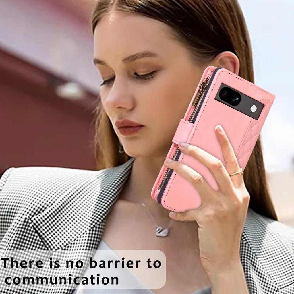 Высококачественный чехол-кошелек с пряжкой Diamond для Google Pixel 7A