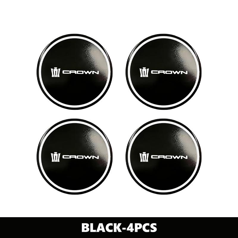 For Toyota 4PCS 56mm Car Styling Wheel Center Hub Caps Stickers Badge TDR GR Corolla Yaris Aygo Prius RAV4 Crown CHR Camry