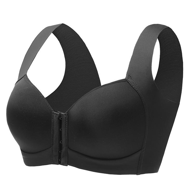 Front Closure Bra Posture Bras for Women Front Hooks Wireless Brassiere Seamless Smooth Back Support Bra
