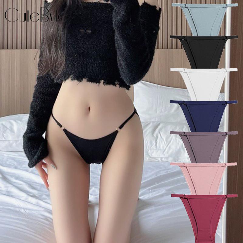 FINETOO Cotton Panty for Women Sexy Bikini Lingerie Low-Waist Plus Size Underwear M-2XL