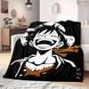Плед с принтом из аниме OnePiece Теплый Уютный Фланелевый Плед Подходит для Спален, Диванов, Кроватей, Стульев, Пикников, Путешествий