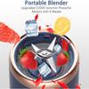 300mlPersonal Blender PortableMini Blender USB RechargeableSingle Serve Blender for Milkshakes and Smoothies Suitable for Travel
