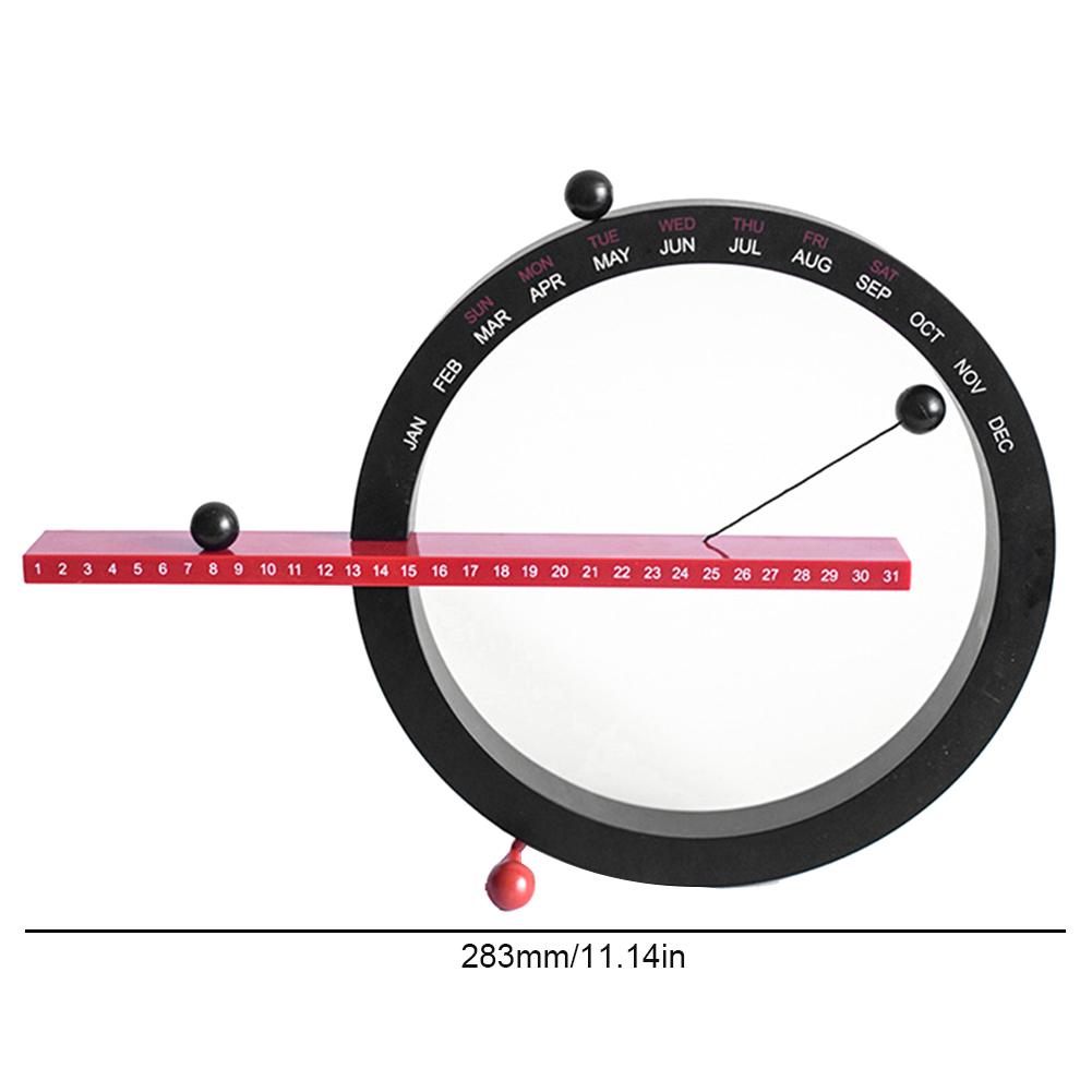 Magnetic Ball Perpetual Calendar with Month Week Date Creative Wall Calendar Novelty Desk Calendar for Home Office Decor