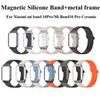 Магнитный ремешок для Xiaomi mi band 10 Pro Браслет Бизнес-браслет Силиконовый ремешок на запястье Для Mi Band10 Pro Керамическая мягкая пленка Ремешок для часов