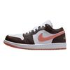 Jordan Air Jordan 1 Golden Jade Perfect Match Abrasion Resistant Low top Vintage Basketball Shoes Unisex Brick Red DC0774-182(Team1137-)
