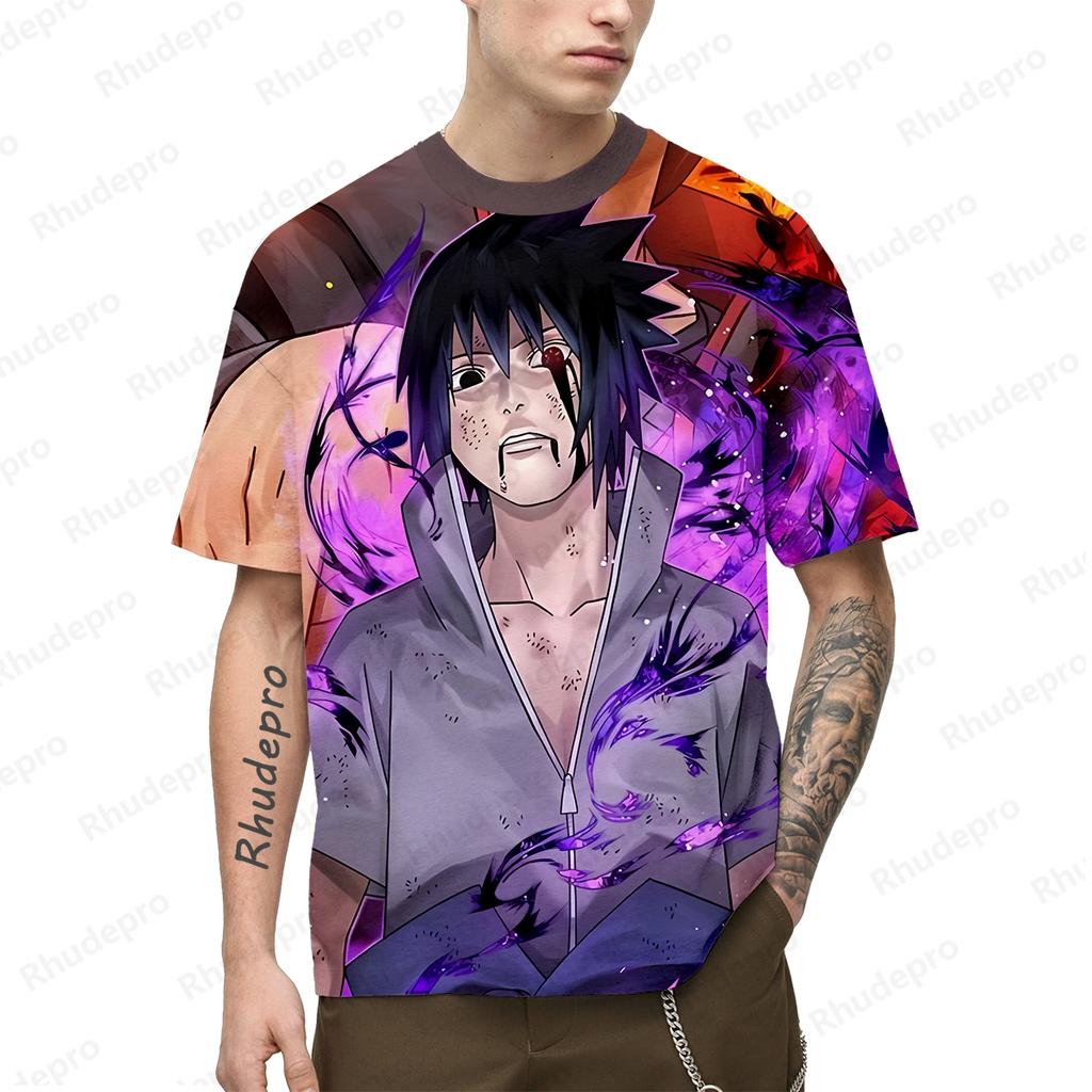 Uchi Haba T-shirt Short Sleeve Clothing Naruto High Quality Gift Fashion Y2k Clothes Trend Anime Shirts Streetwear