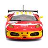 Bburago Scale Ferrari F430 GTC 2008 Race Sports Car Diecast Model Car Finished Product 1/43 #97 Red/Yellow / 18-36303