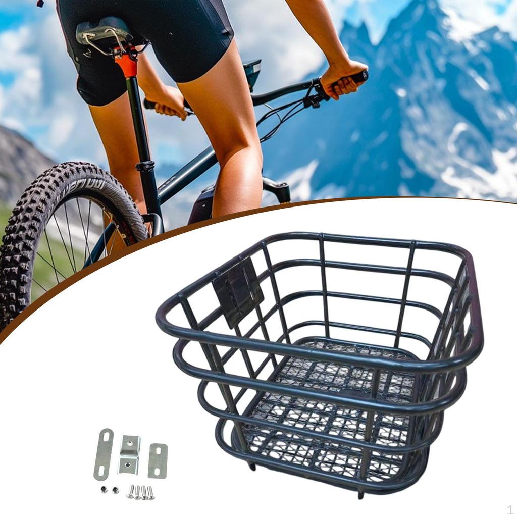 Bicycle Basket Front Grocery Bike Cycling Accessory Multipurpose for Outdoor
