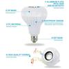 RGB Smart Bluetooth Speaker Music Bulb Colorful Stage Light Bulb With Remote Control E27 12W Led Dimmable Bulb For Home Party