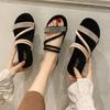 Summer Ladies Sandals Outer Wear Slippers Flat Slippers Beach Shoes Sandals and Slippers