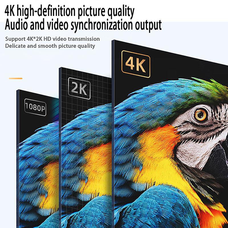 1Pc Type C To Hdmi4K Video Cable Converter Usb3.1 Type-C To Hdmi-Compatible Adapter Cable Phone Screen Adapter For Pc Laptop