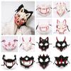 Resin Long Teeth Mask Half Mask Bloody Skull Mask Nightclub   Cosplay
