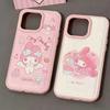 Девушка Любовь Мелодия Подходит для Apple iPhone17promax Чехол для Мобильного Телефона Выступающий Кожаный Узор 16 Мультяшный 15 Мягкий