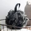 Мягкая сетка для душа, пенящаяся губка, отшелушивающий скруббер, черный шарик для ванны, очиститель кожи тела, чистящий инструмент, аксессуары для ванной комнаты