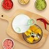 Mini Manual Garlic Chopper Portable Hand-Pull Food Processor for Garlic Ginger Chili Efficient Food Preparation Kitchen Gadget