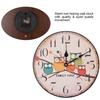 12 Часы для дома Декор Красочные Ретро Стиль Бесшумные Кварцевые Настенные Часы