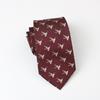 Tie Wedding Groom Business Men Retro Pattern Dress Burgundy Hand Style 8Cm Hand Tie