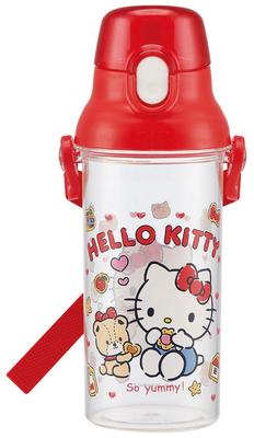 Бутылка для воды Skater, прозрачная бутылка 480 мл Hello Kitty Cookie Sanrio Girl, сделано в Японии, PSB5TR, детская