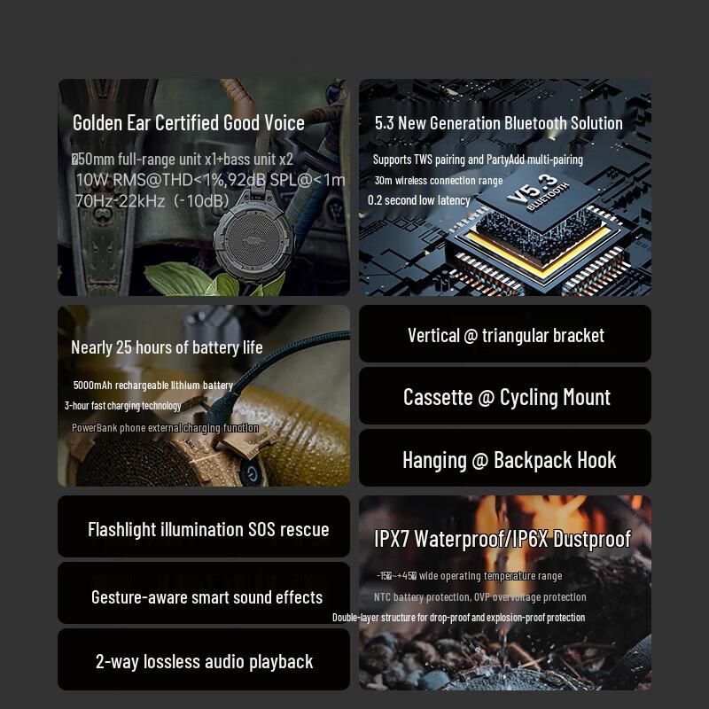 MIFA TANGO Outdoor Portable Bluetooth Speaker