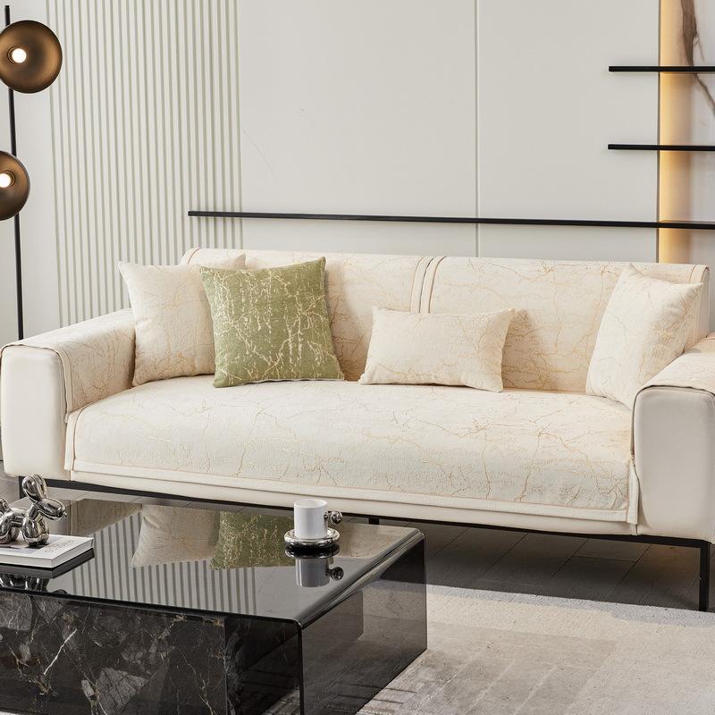 French Sofa Cushion Light Luxury Style Four Seasons Universal Non-Slip Internet Celebrity High-End Atmosphere Simple Modern Cover Towel Cover Cloth