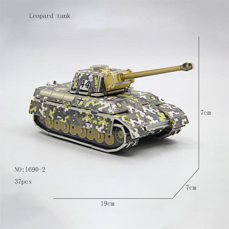 Детские DIY военные самолеты танк бумажные головоломки 3D головоломки собраны обучающие игрушки ручной работы