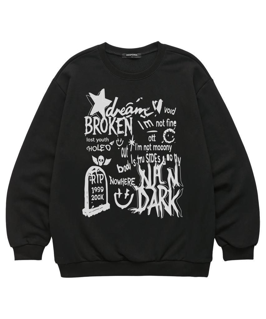 VANNWORKS Broken Star Sweatshirt (Vls0220) Black (Type A)