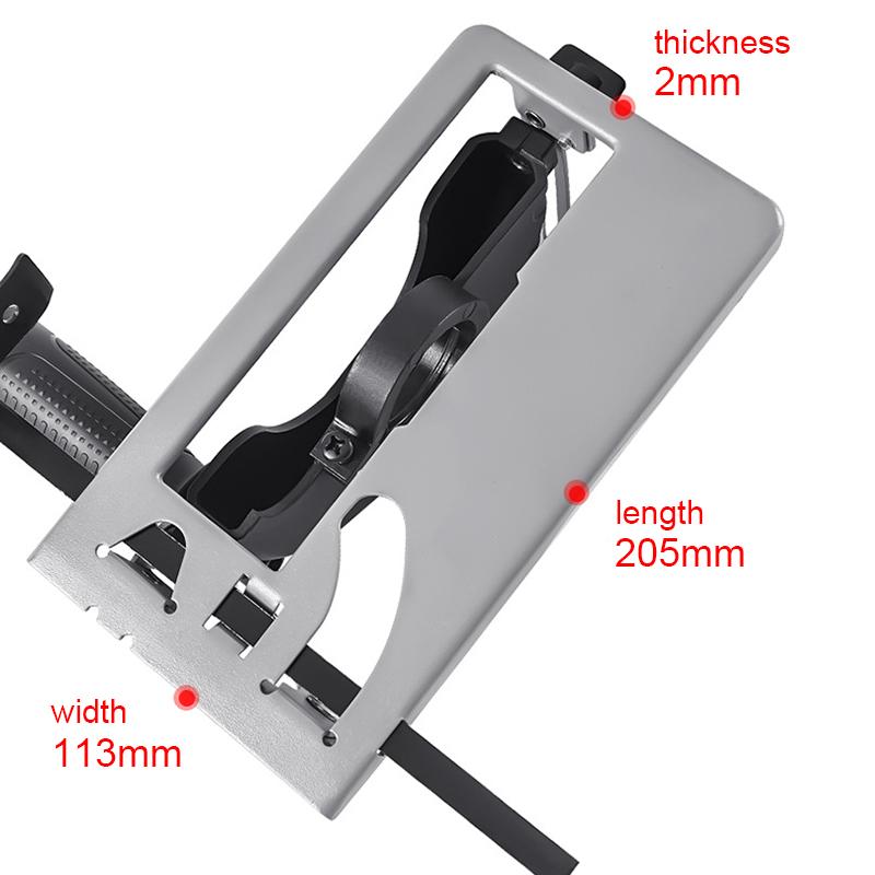 Регулируемая глубина резки 45°, кронштейн для позиционирования, угловая шлифовальная машина, модернизированная режущая машина, долбежное основание для угловой шлифовальной машины 100-125 мм