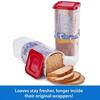 Bread Toast Storage Box with Airtight Lid Freshness Bread Storage Container Multifunctional Bread Loaf Dispenser Plastic Sandwich Bread Keeper