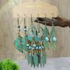 6PC Women's Fashion Bohemian Style Diversified Earrings Outdoor Travel Carnival Banquet Party Festival Dressing Gifts