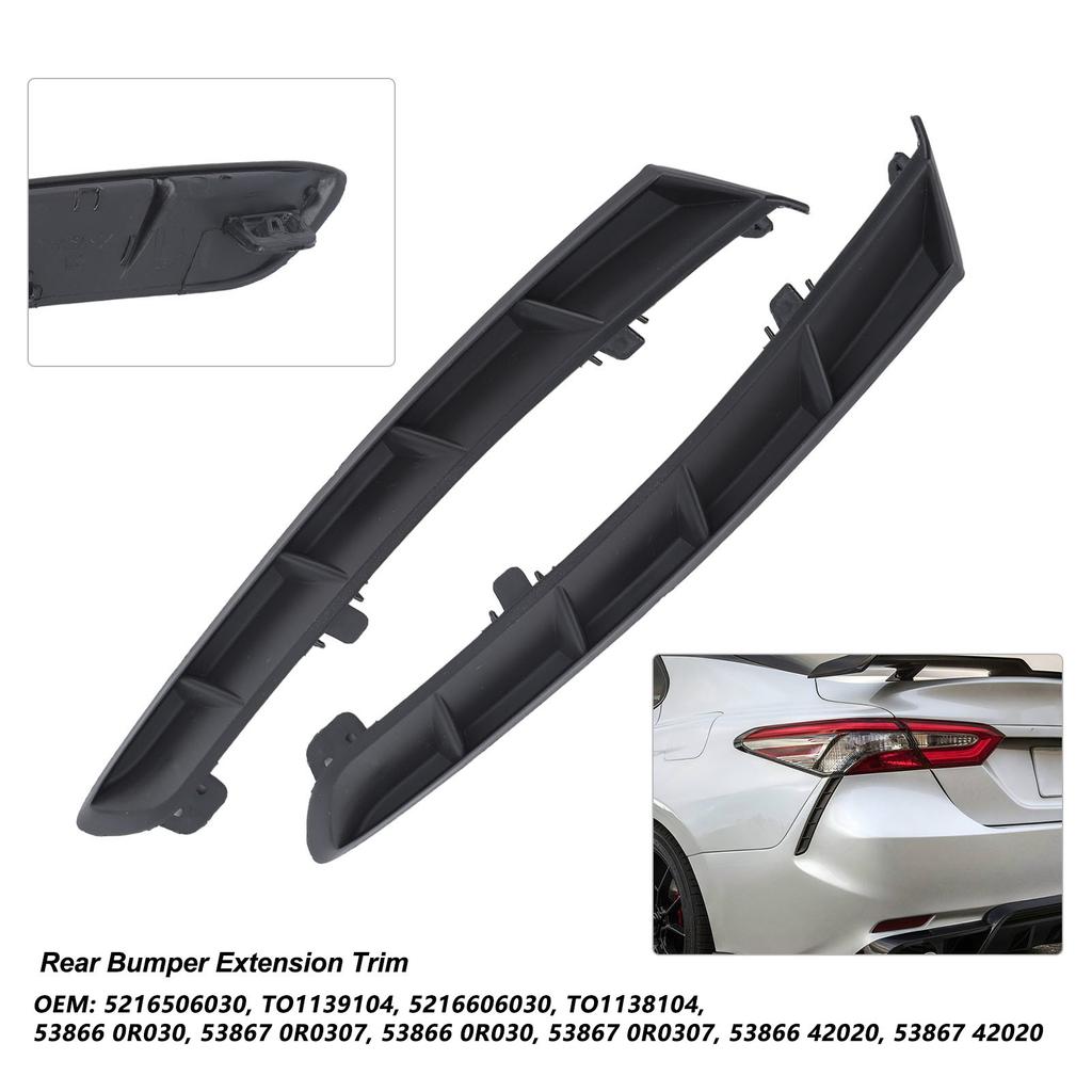 Left And Right Rear Bumper Extension Trim 5216506030 For Camry 2018 To 2024 Rear Bumper Extension Trim Molding 5216606030