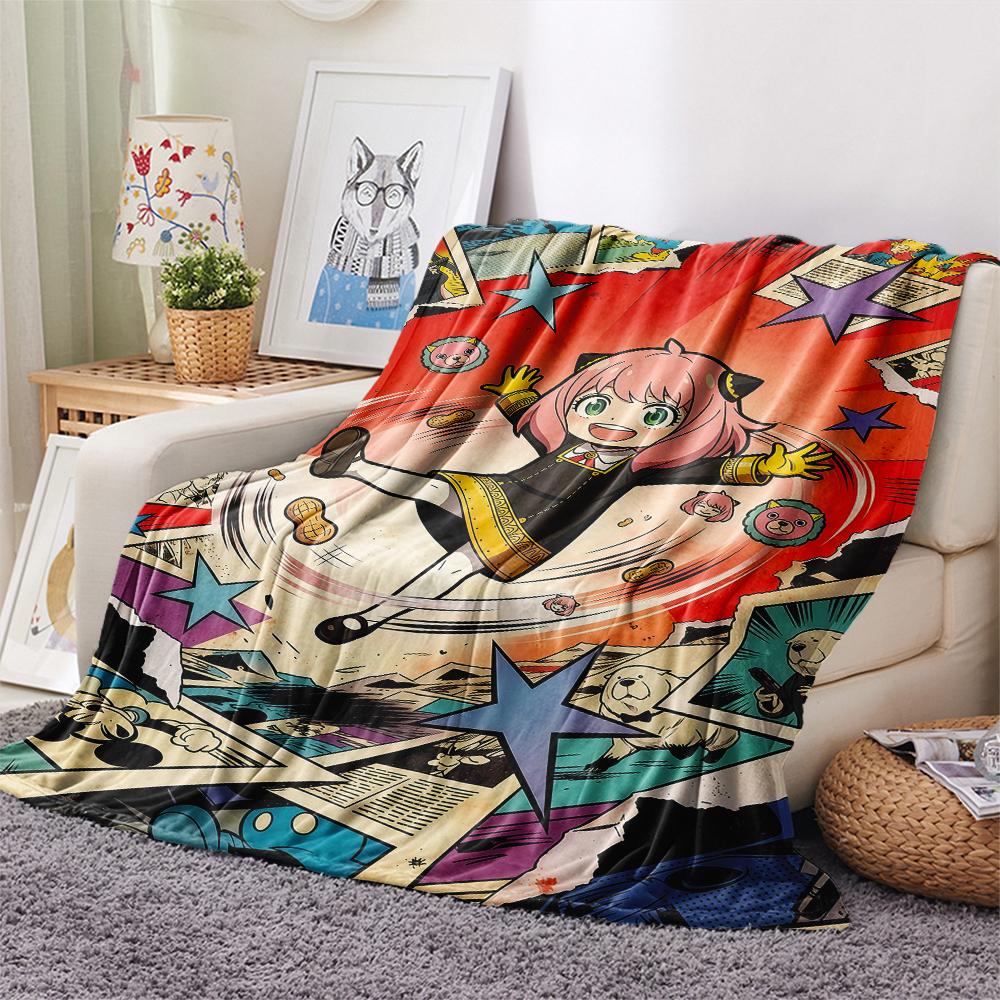 Comic book spy pretend playPrint Flannel Blanket, High quality Comfortable for All Seasons, Home Decor, Warmth and Comfort