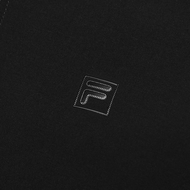 Fila Белая Серия Повседневная Универсальная Простая Модная Тканая Куртка Мужские Куртки Черный F11M523705F-BK