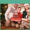 Red Claus Santa Pattern Surprise Gift Box Christmas Decoration Atmosphere Prop