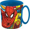 Spout Cup - Tumbler - Learning Glass Tataway Child Mug Marvel Spiderman 350 Ml In Blue Plastic Microwave Safe