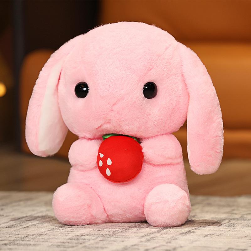 Cute Long-Eared Rabbit Doll Plush Toy Little White Rabbit Rabbit Doll Girl Sleeping Doll Birthday Gift